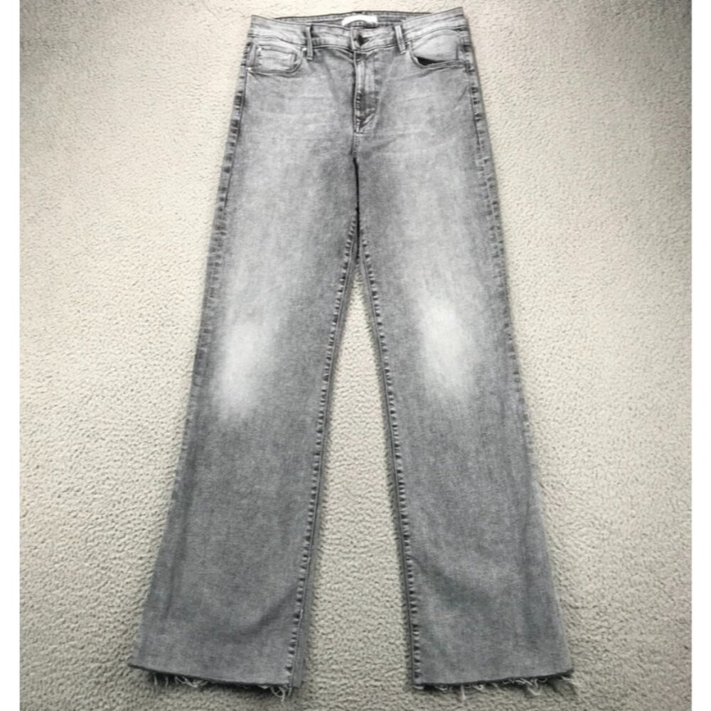 FIDELITY Jeans Womens Size 29 Katie High Rise Classic Flare Surfire Gray Denim